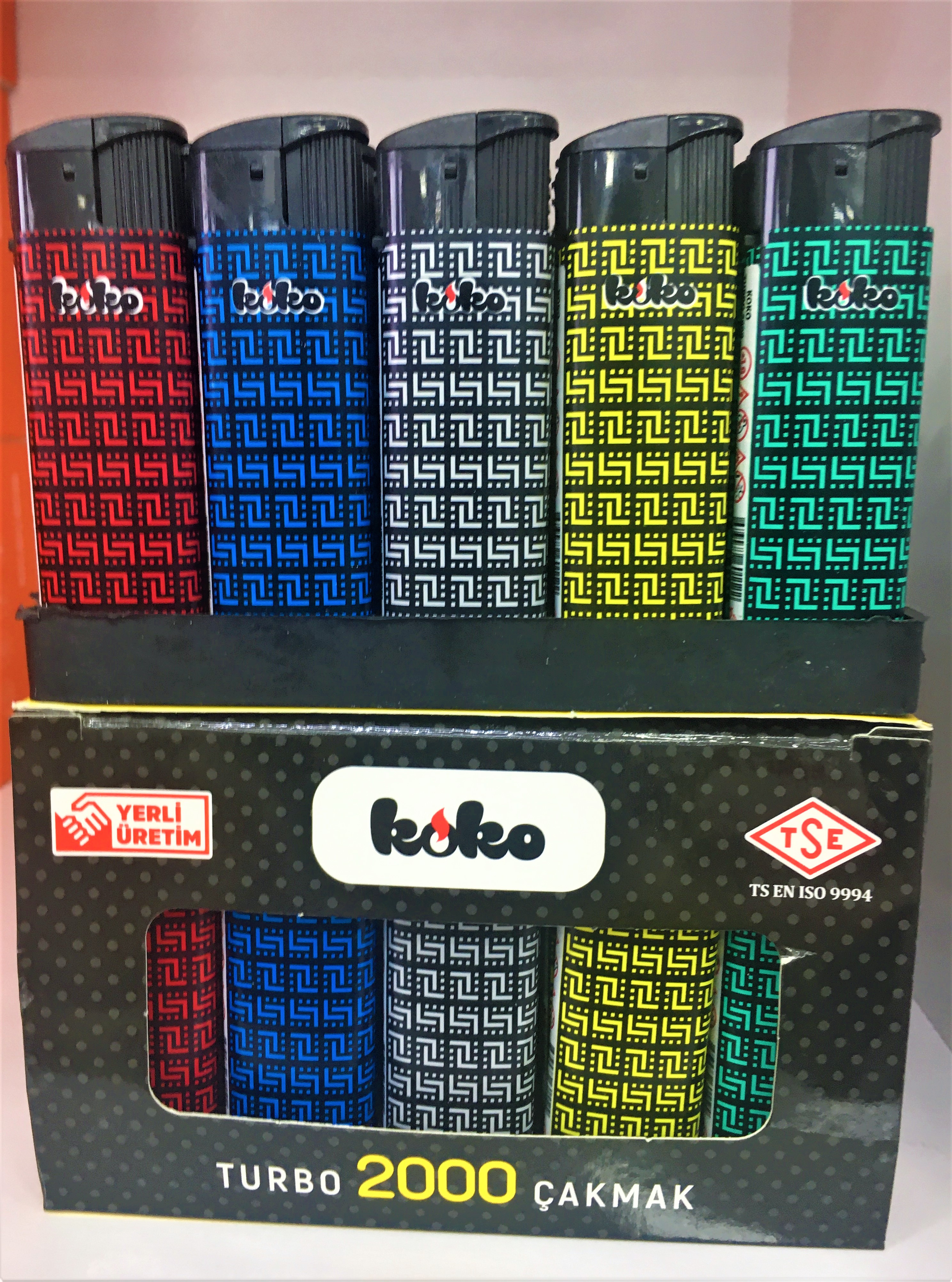 KOKO TURBO 2000 DESENLİ ÇAKMAK  PK:50